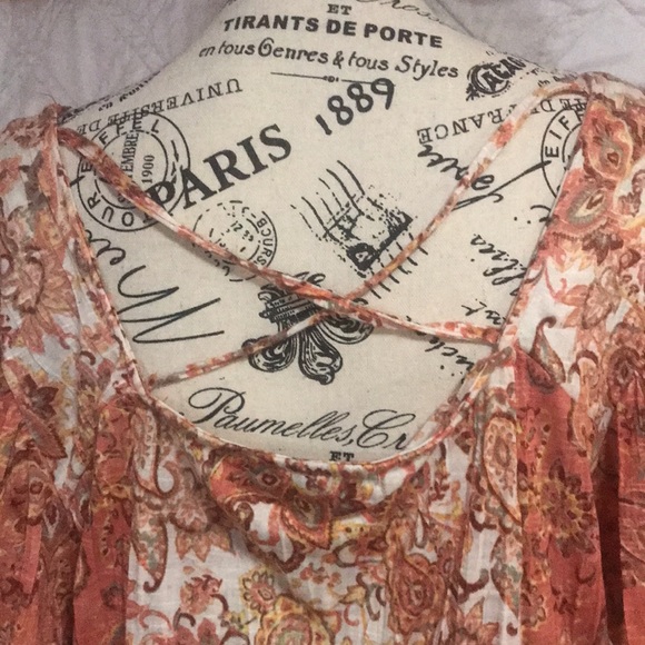 Absolutely Famous Orange Short Sleeve Shirt - size 2X - Picture 6 of 7